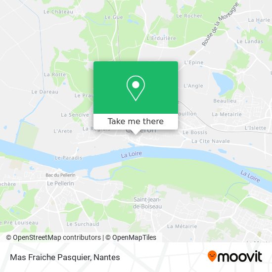 Mas Fraiche Pasquier map