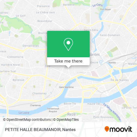 Mapa PETITE HALLE BEAUMANOIR