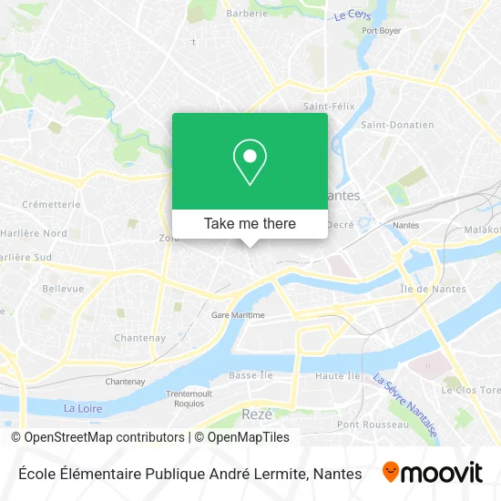 Mapa École Élémentaire Publique André Lermite