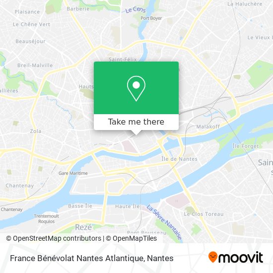 Mapa France Bénévolat Nantes Atlantique