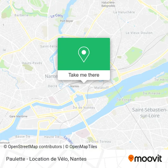 Paulette - Location de Vélo map