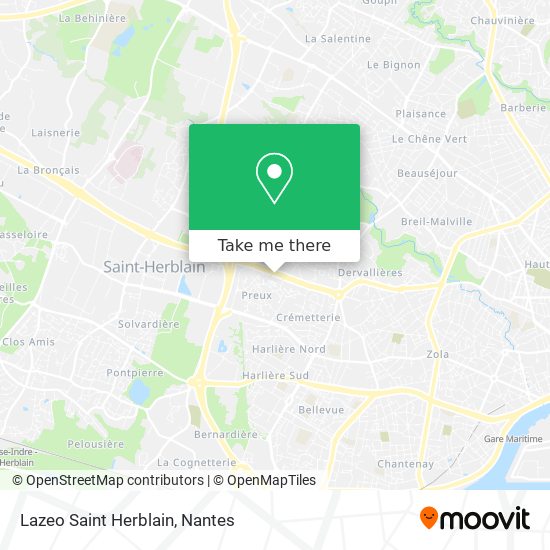 Lazeo Saint Herblain map