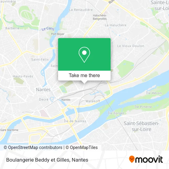 Mapa Boulangerie Beddy et Gilles