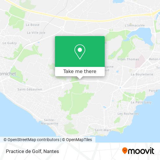 Practice de Golf map