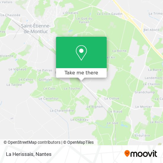La Herissais map