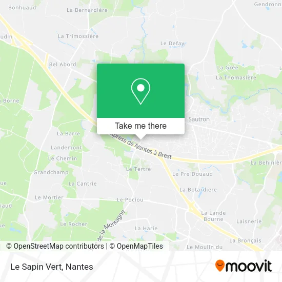 Le Sapin Vert map