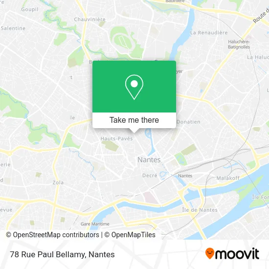 Mapa 78 Rue Paul Bellamy
