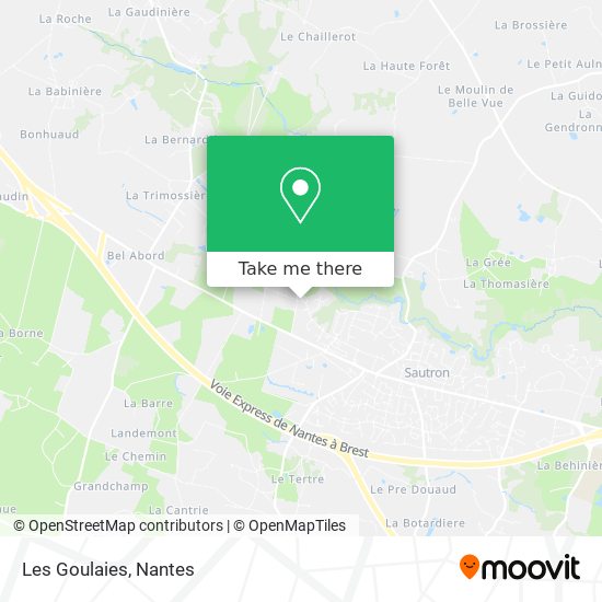 Les Goulaies map