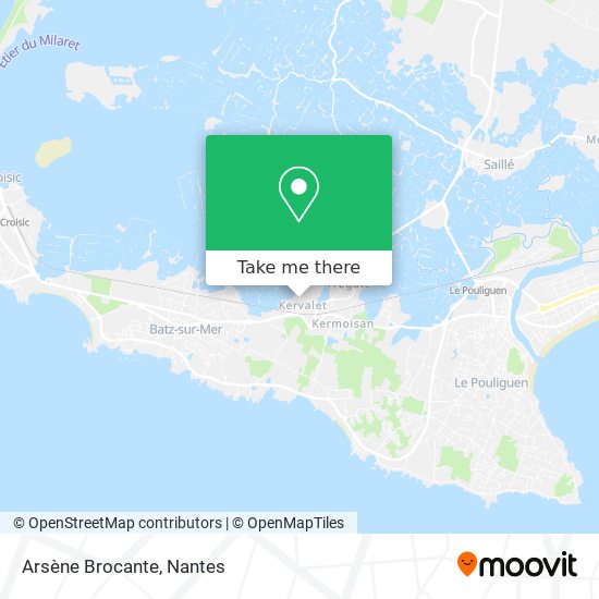Arsène Brocante map