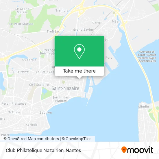 Club Philatelique Nazairien map