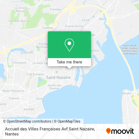 Mapa Accueil des Villes Françaises Avf Saint Nazaire