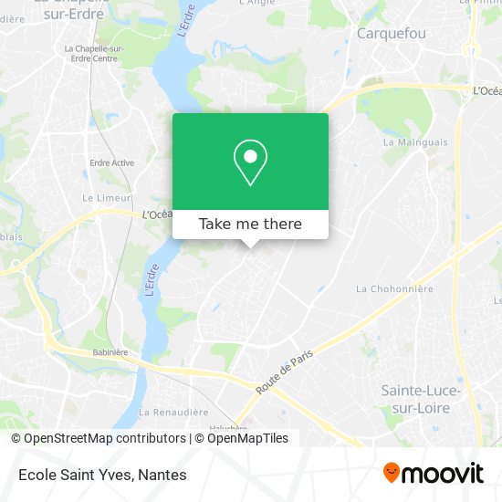 Ecole Saint Yves map
