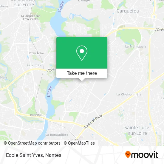 Mapa Ecole Saint Yves