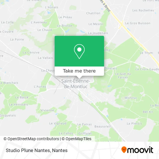 Studio Plune Nantes map
