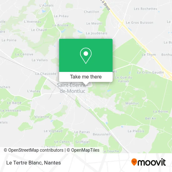 Le Tertre Blanc map