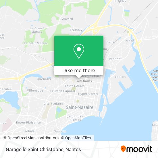 Garage le Saint Christophe map