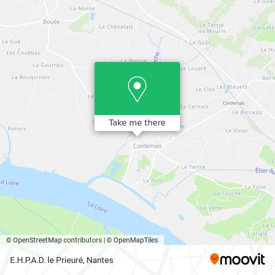 E.H.P.A.D. le Prieuré map