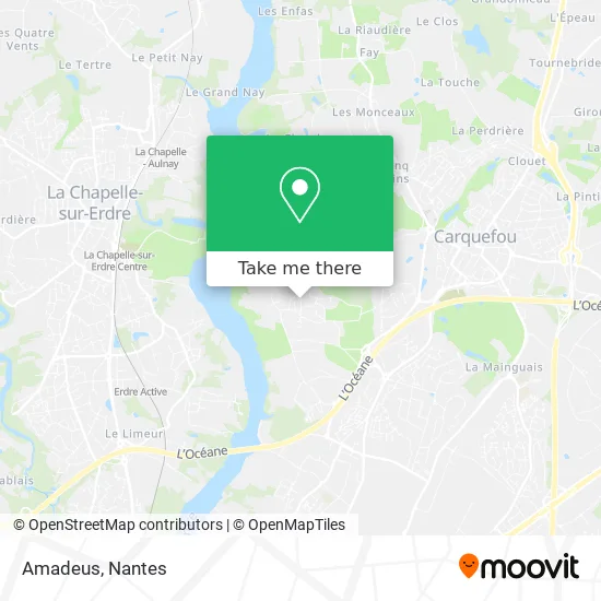 Mapa Amadeus