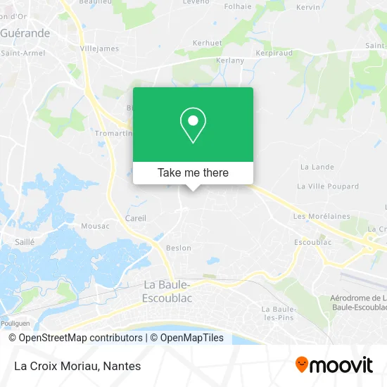 La Croix Moriau map