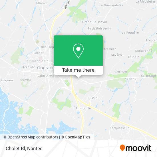 Cholet Bl map