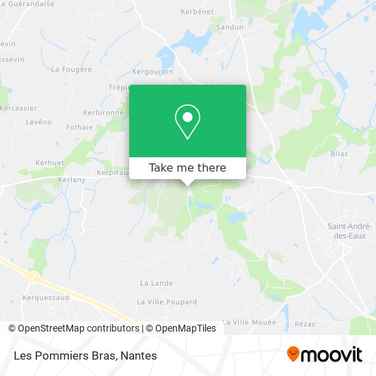 Les Pommiers Bras map