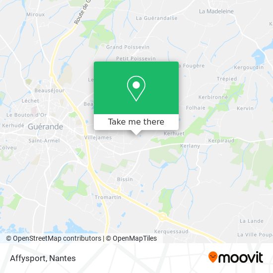 Affysport map