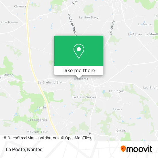 La Poste map