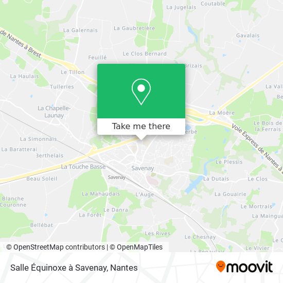 Salle Équinoxe à Savenay map