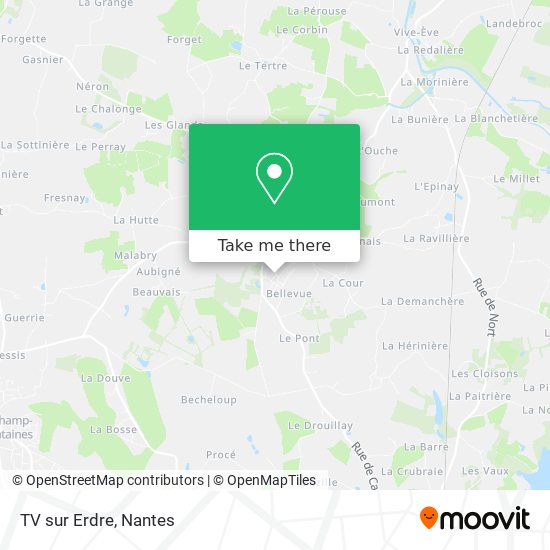 TV sur Erdre map