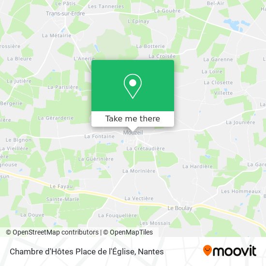 Chambre d'Hôtes Place de l'Église map