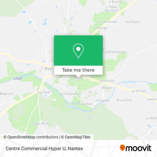 Centre Commercial Hyper U map