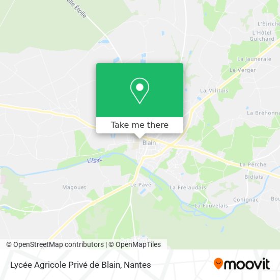 Lycée Agricole Privé de Blain map