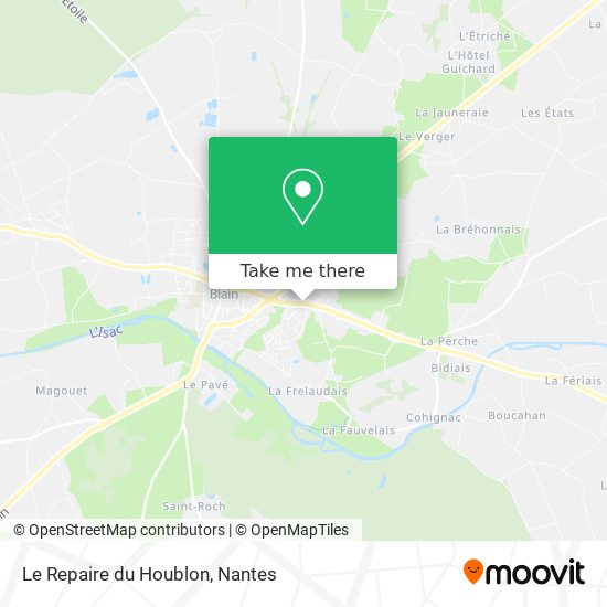 Le Repaire du Houblon map