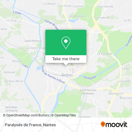 Paralysés de France map