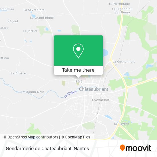 Gendarmerie de Châteaubriant map