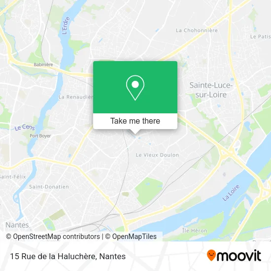 Mapa 15 Rue de la Haluchère