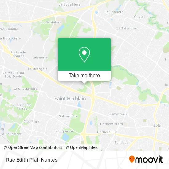 Rue Edith Piaf map