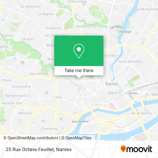 Mapa 25 Rue Octave Feuillet
