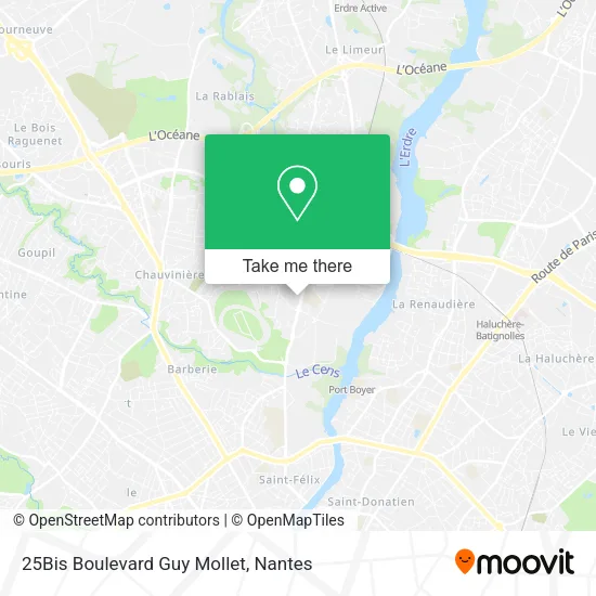 Mapa 25Bis Boulevard Guy Mollet