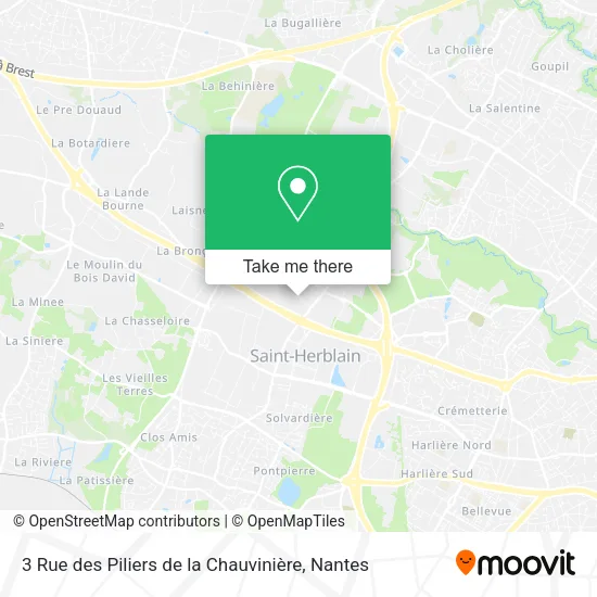 Mapa 3 Rue des Piliers de la Chauvinière