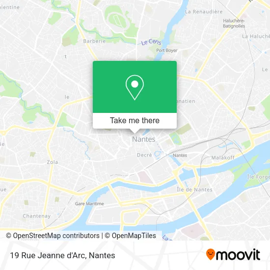 Mapa 19 Rue Jeanne d'Arc