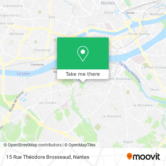 Mapa 15 Rue Théodore Brosseaud