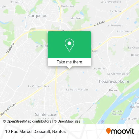 Mapa 10 Rue Marcel Dassault