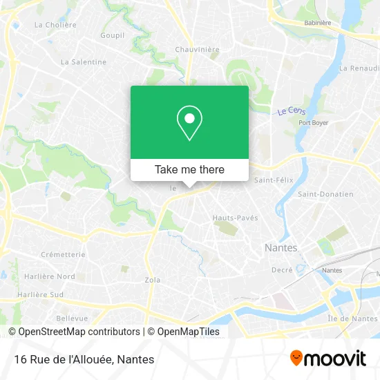16 Rue de l'Allouée map