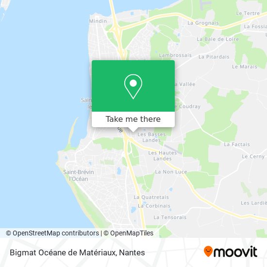 Bigmat Océane de Matériaux map