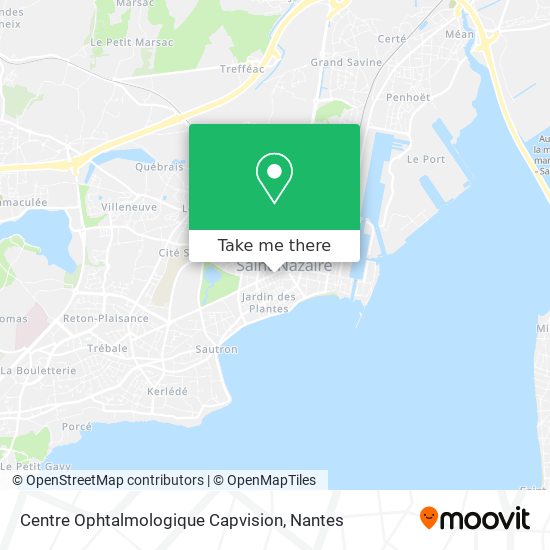 Centre Ophtalmologique Capvision map