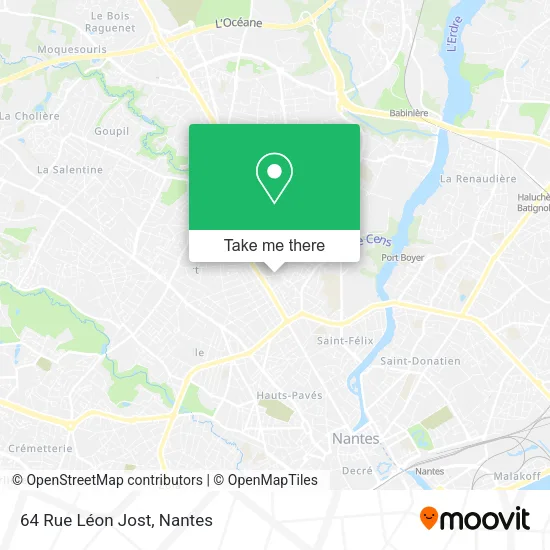 Mapa 64 Rue Léon Jost