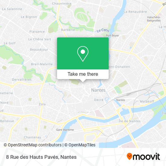 8 Rue des Hauts Pavés map