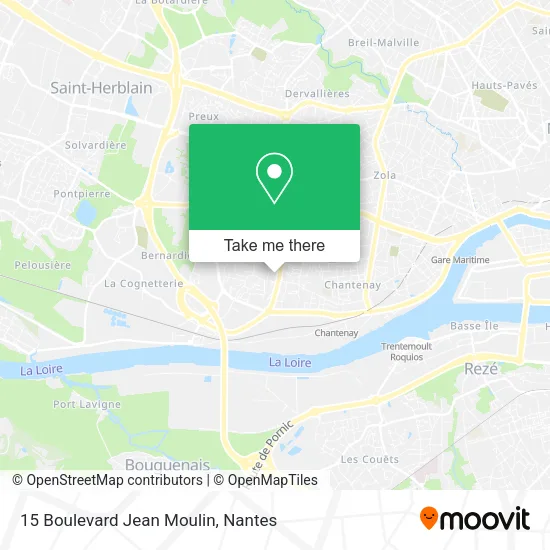 Mapa 15 Boulevard Jean Moulin