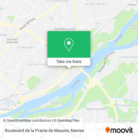 Mapa Boulevard de la Prairie de Mauves